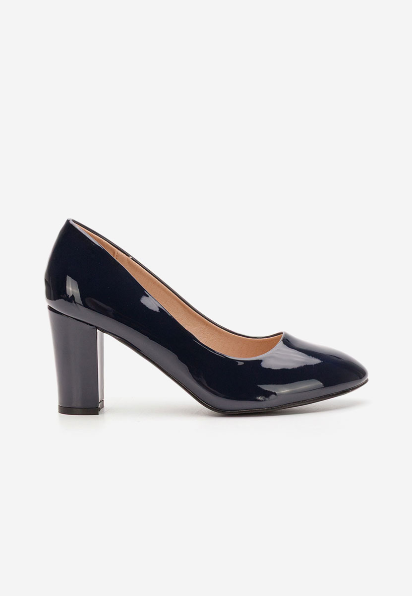 Pantofi cu toc lacuiti Chique V5 navy