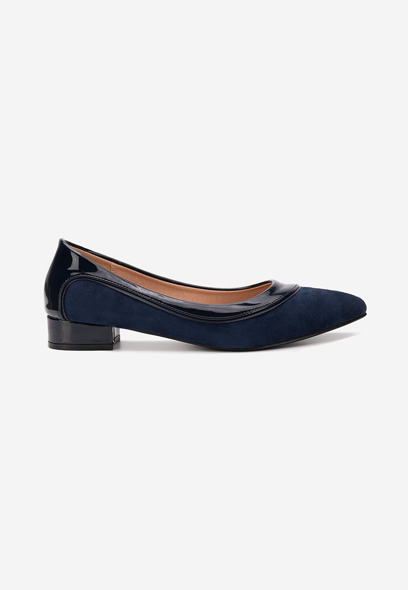 Pantofi cu toc mic Casildia navy