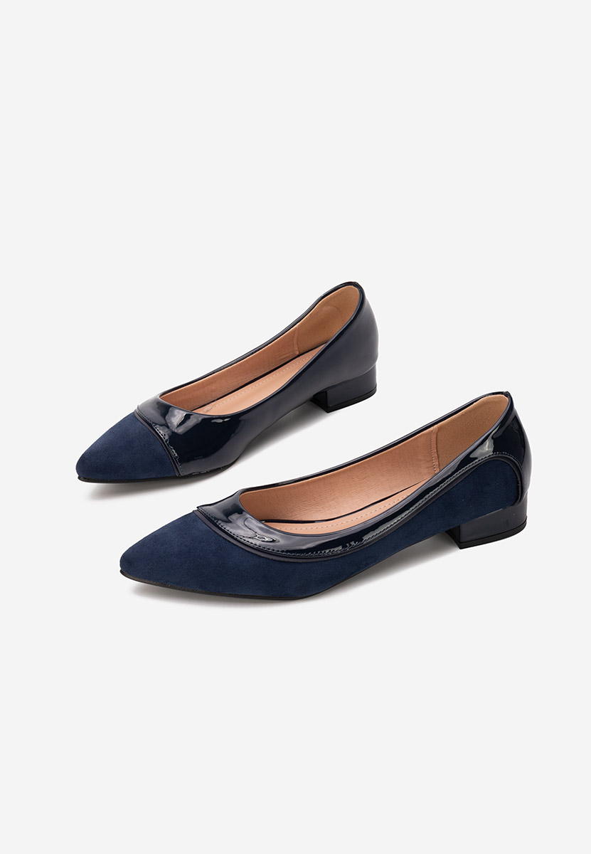 Pantofi cu toc mic Casildia navy