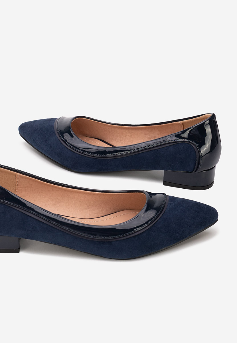 Pantofi cu toc mic Casildia navy