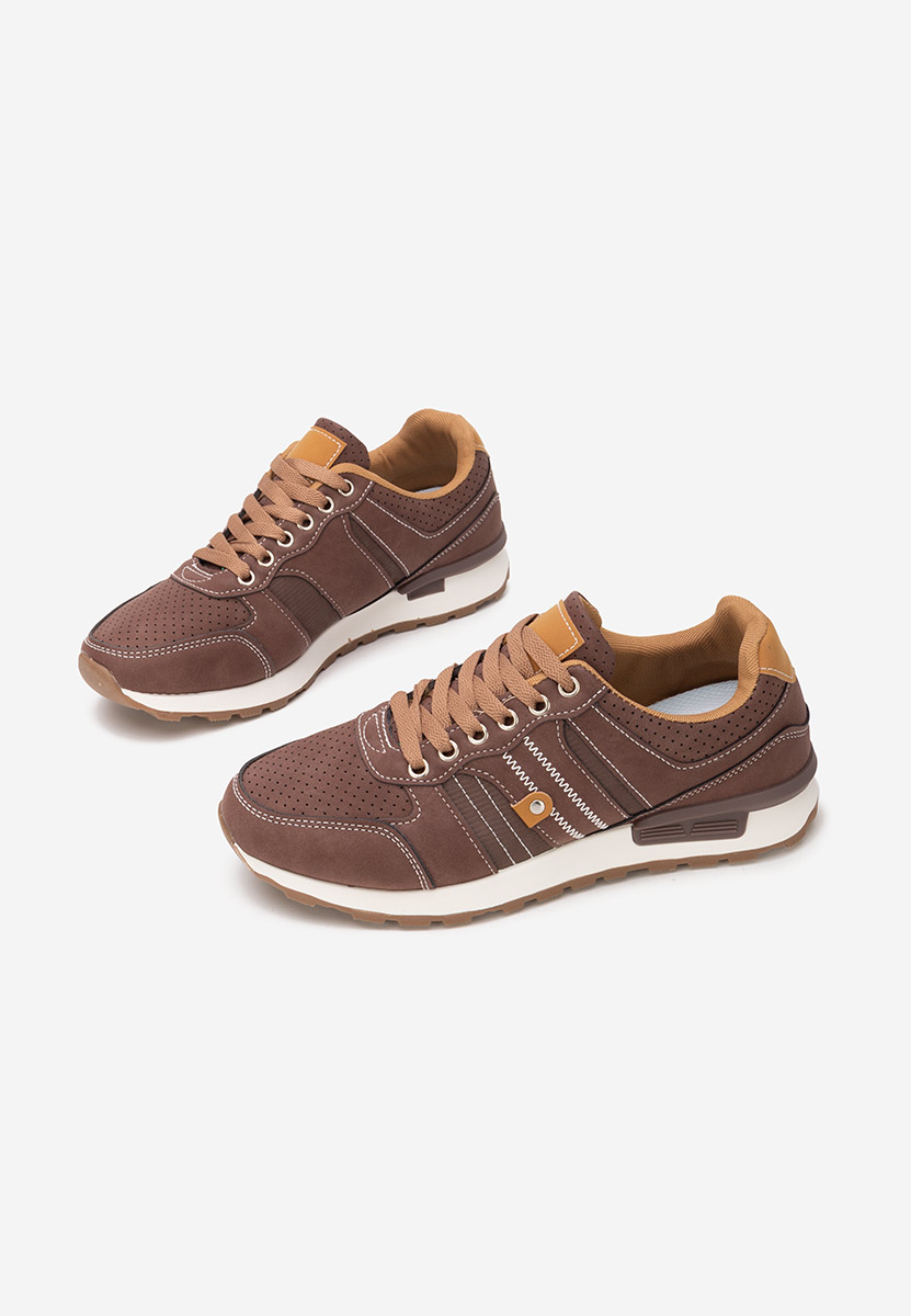Sneakers barbati Melcor maro