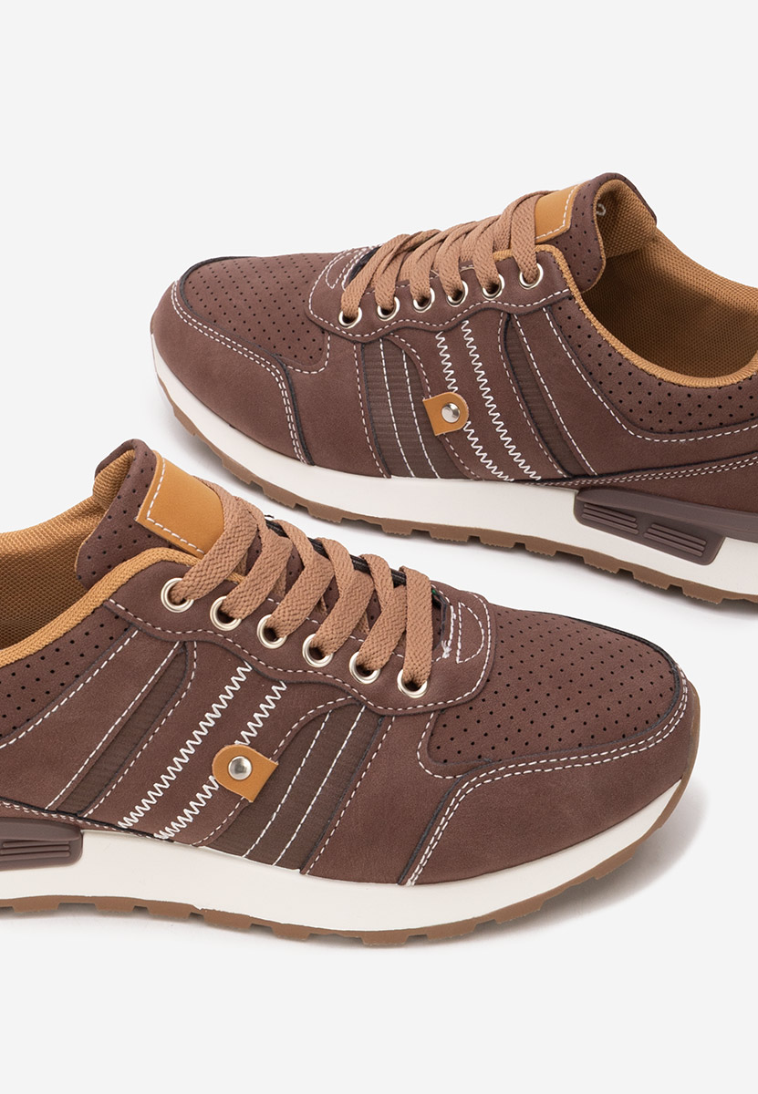 Sneakers barbati Melcor maro