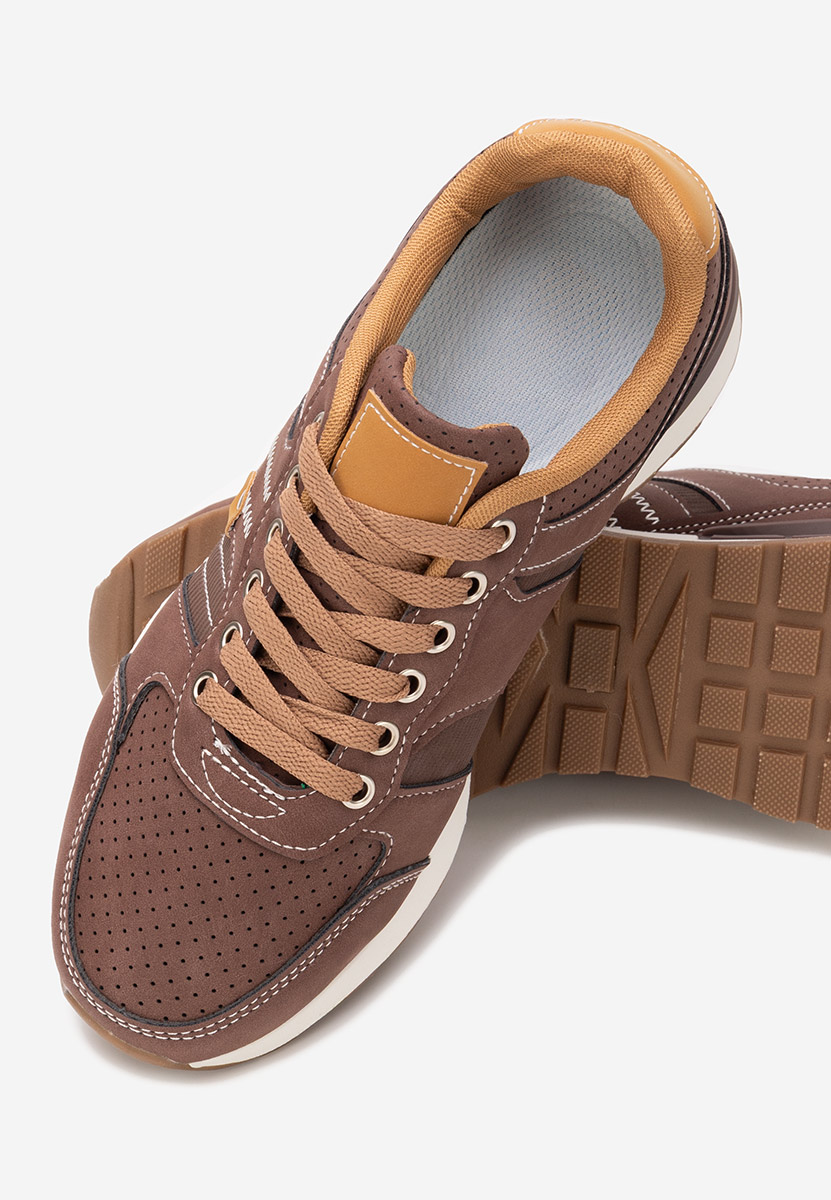 Sneakers barbati Melcor maro