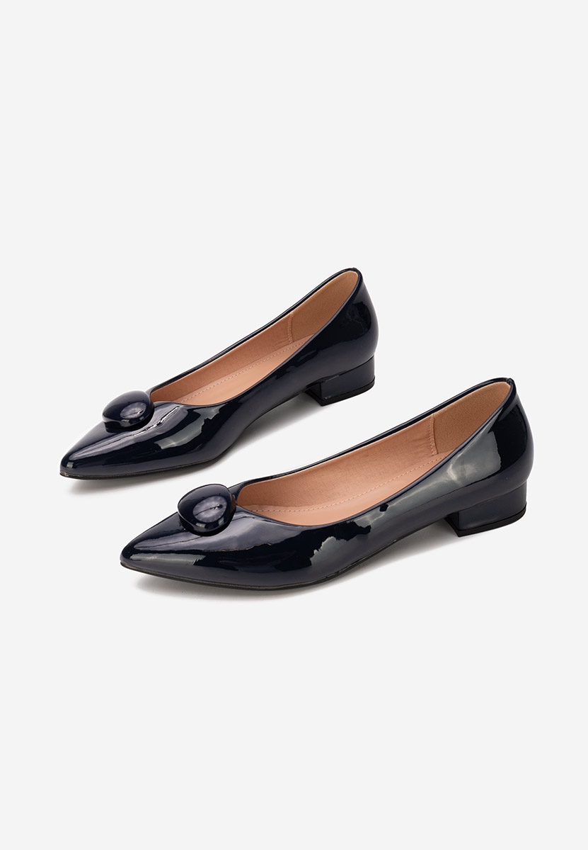 Pantofi cu toc mic Reiko navy
