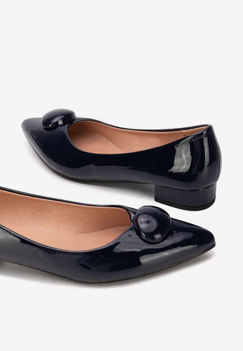 Pantofi cu toc mic Reiko navy
