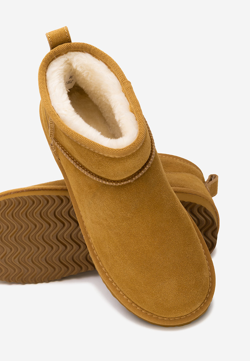 Cizme tip ugg Isolira camel