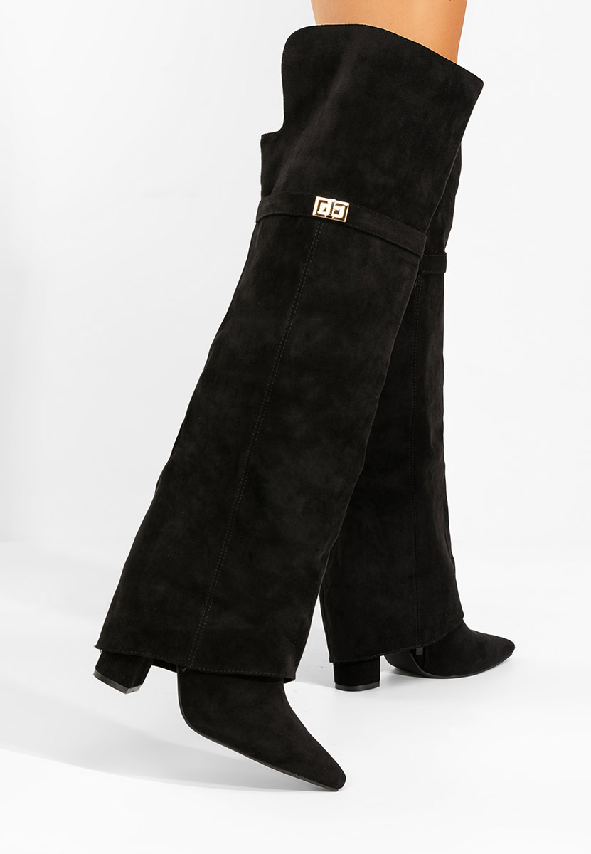 Cizme lungi peste genunchi Crisia V2 negre