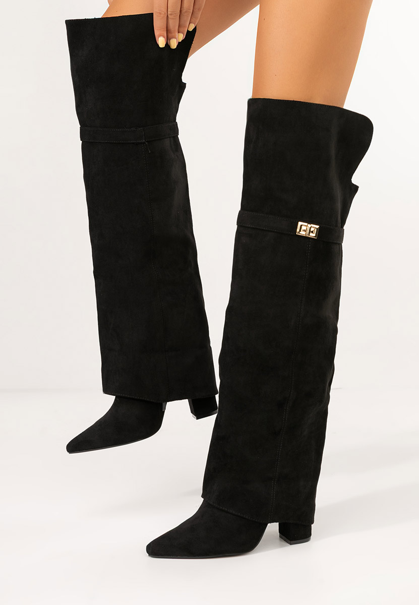 Cizme lungi peste genunchi Crisia V2 negre