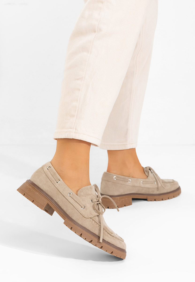 Pantofi casual dama Valoria kaki