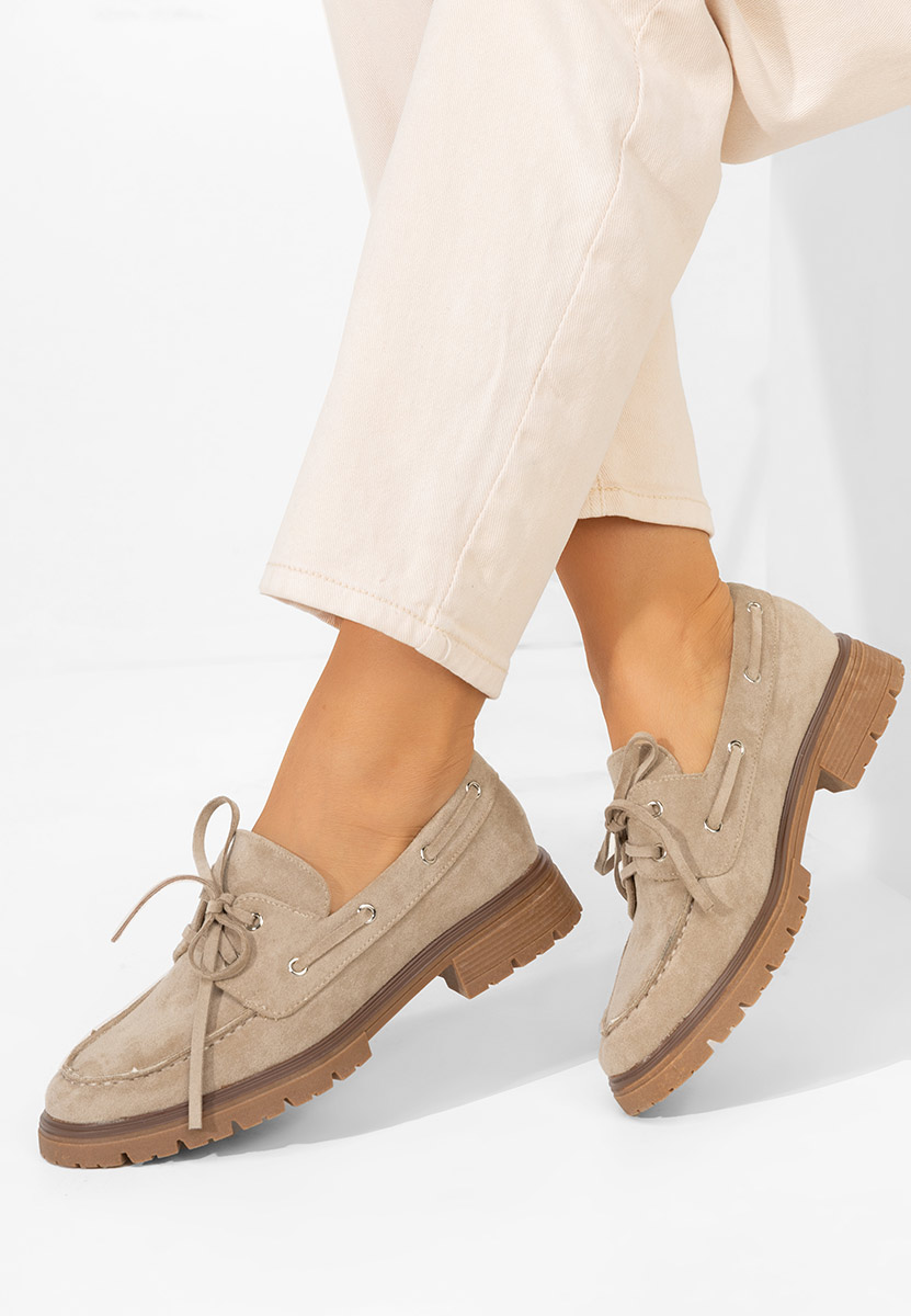 Pantofi casual dama Valoria kaki