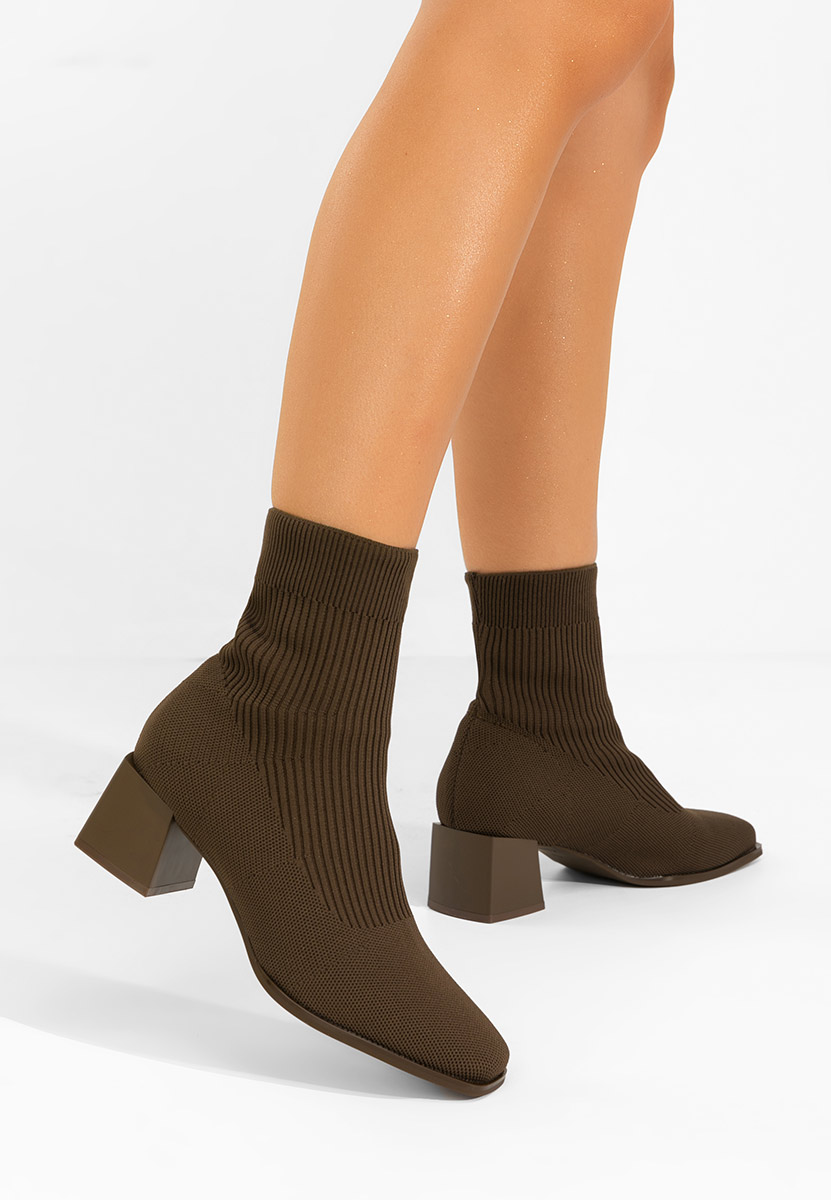 Botine tip soseta Renatia maro