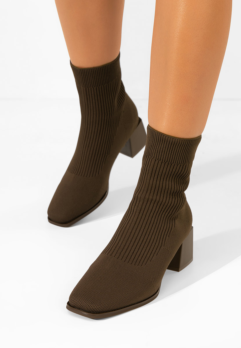 Botine tip soseta Renatia maro