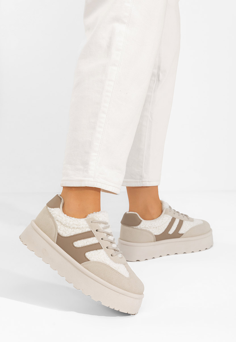 Sneakers cu platformă Luniva bej