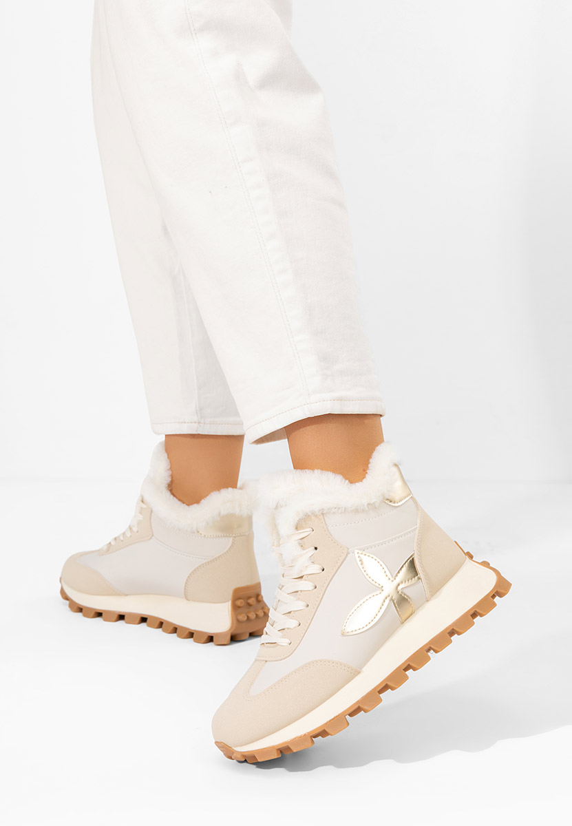 Sneakers dama imblaniti Ozia bej