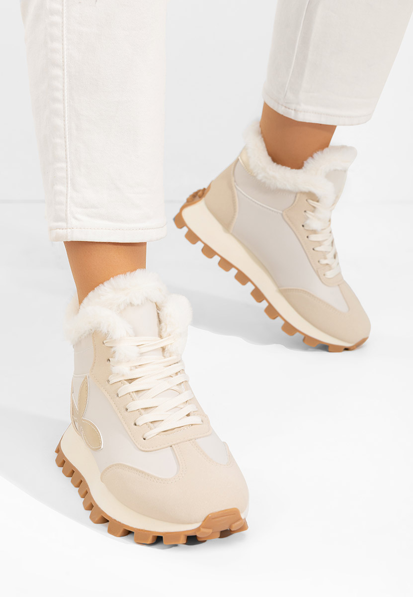 Sneakers dama imblaniti Ozia bej