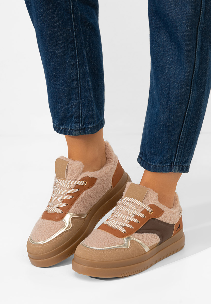 Sneakers dama Maisie kaki