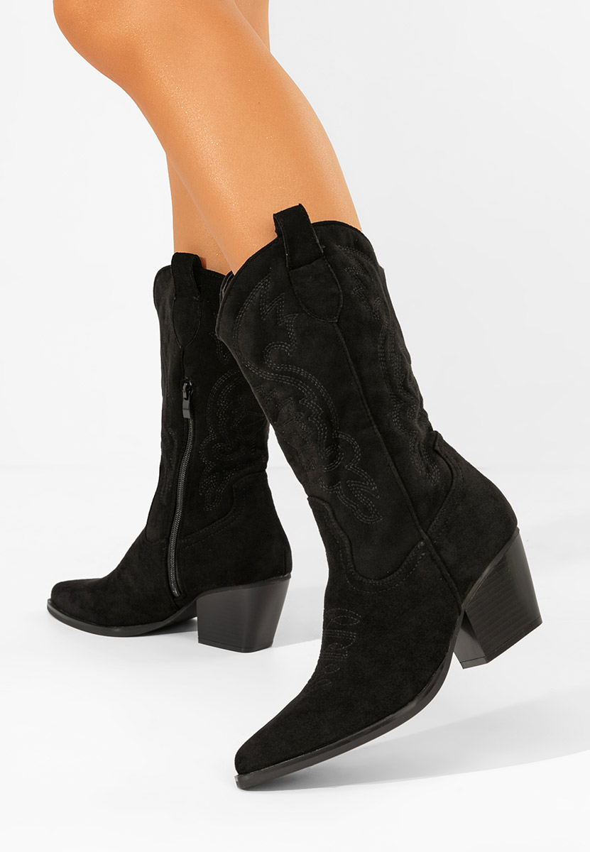 Cizme cowboy dama Savelis negre