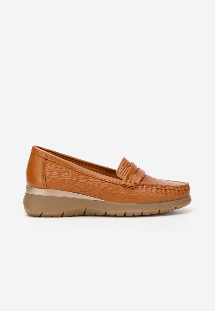 Mocasini cu platforma Ozina camel
