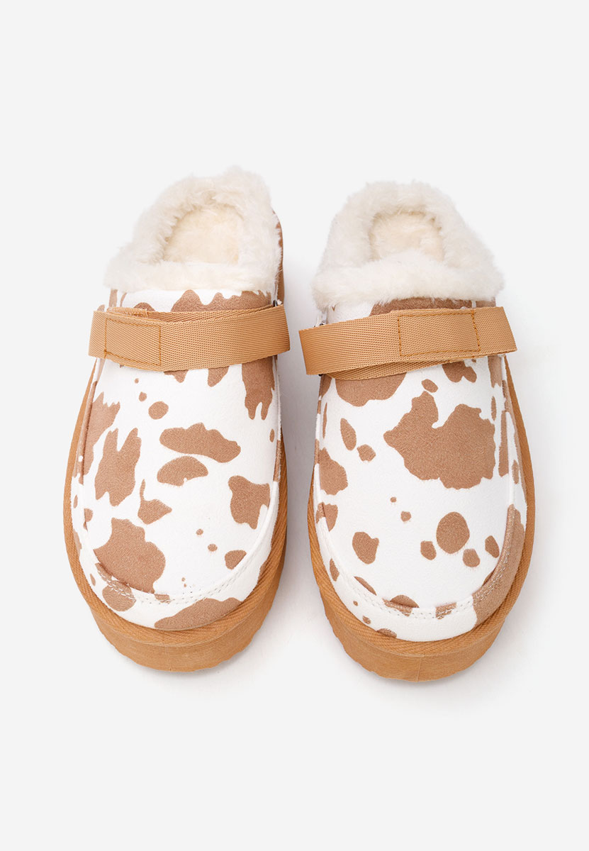 Saboti cu platforma Kimea animal print