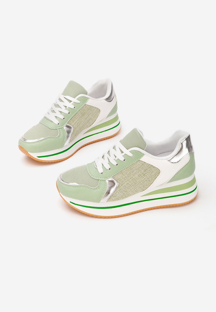 Sneakers cu platformă Sidnei verzi