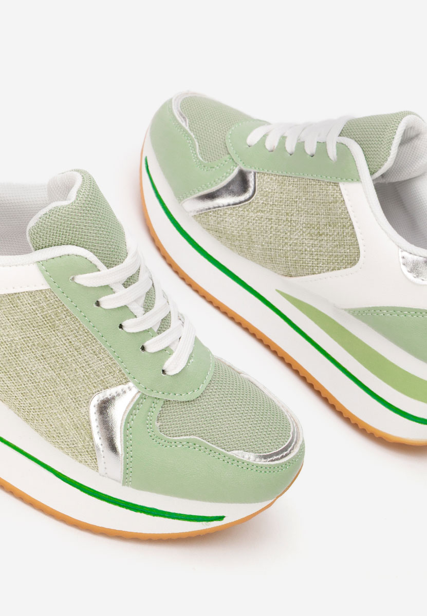 Sneakers cu platformă Sidnei verzi