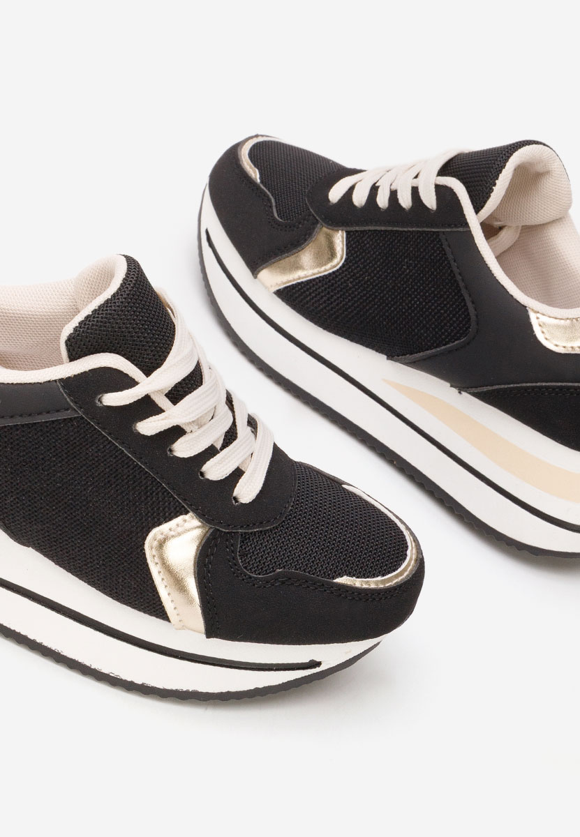 Sneakers cu platformă Sidnei negri