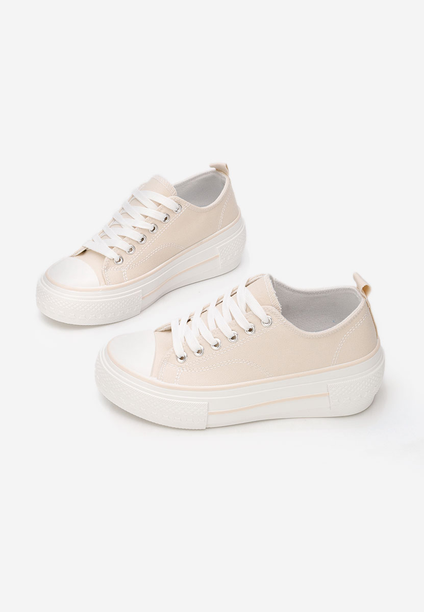 Tenisi cu platformă Antio bej