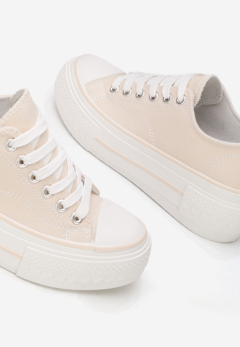 Tenisi cu platformă Antio bej