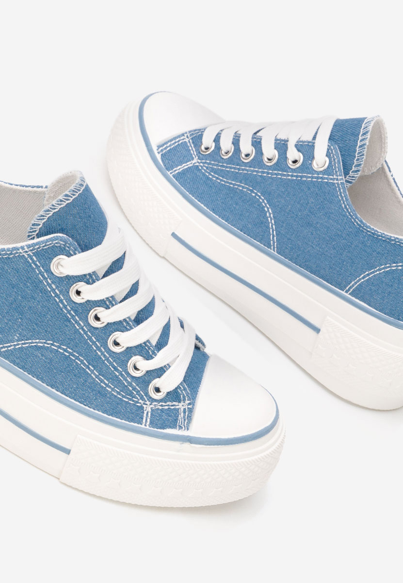 Tenisi cu platformă Antio denim