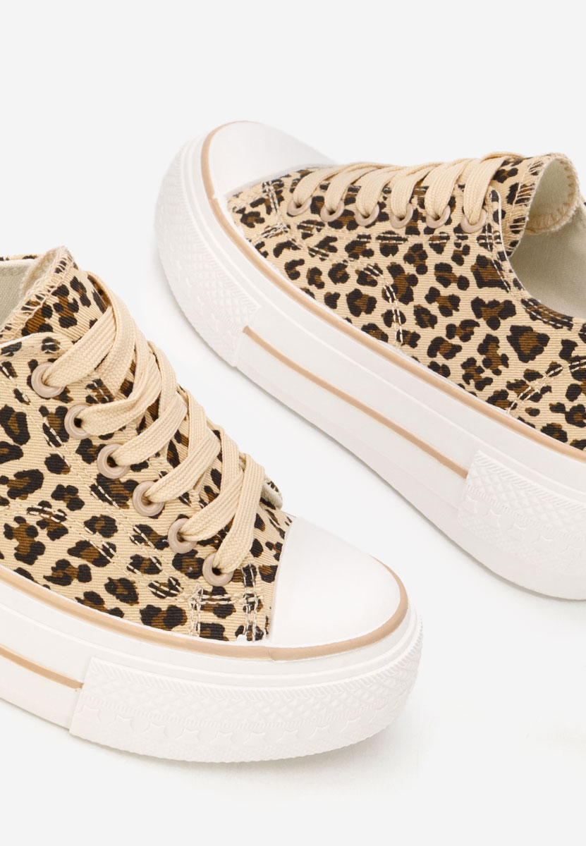 Tenisi cu platformă Antio animal print