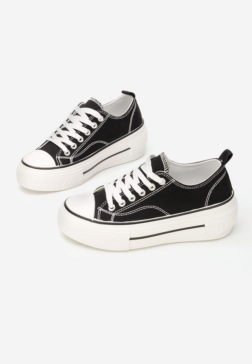 Tenisi cu platformă Antio negri