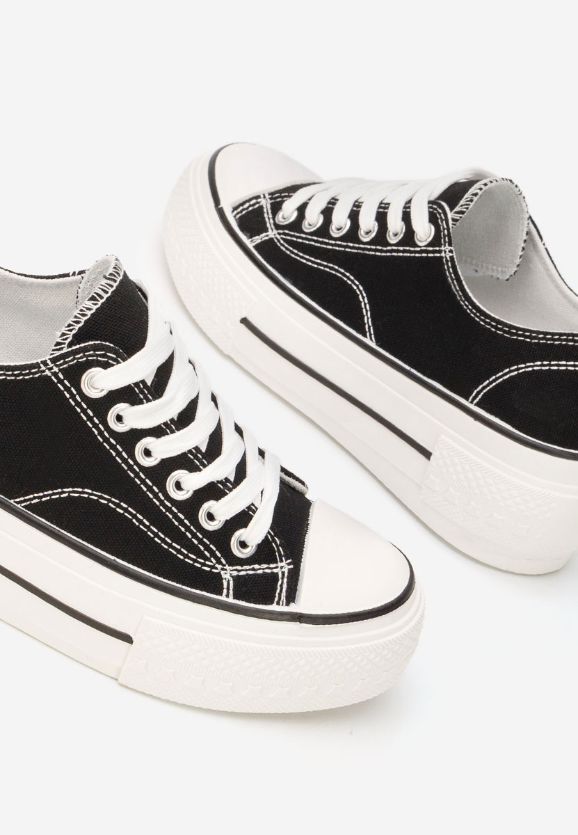 Tenisi cu platformă Antio negri