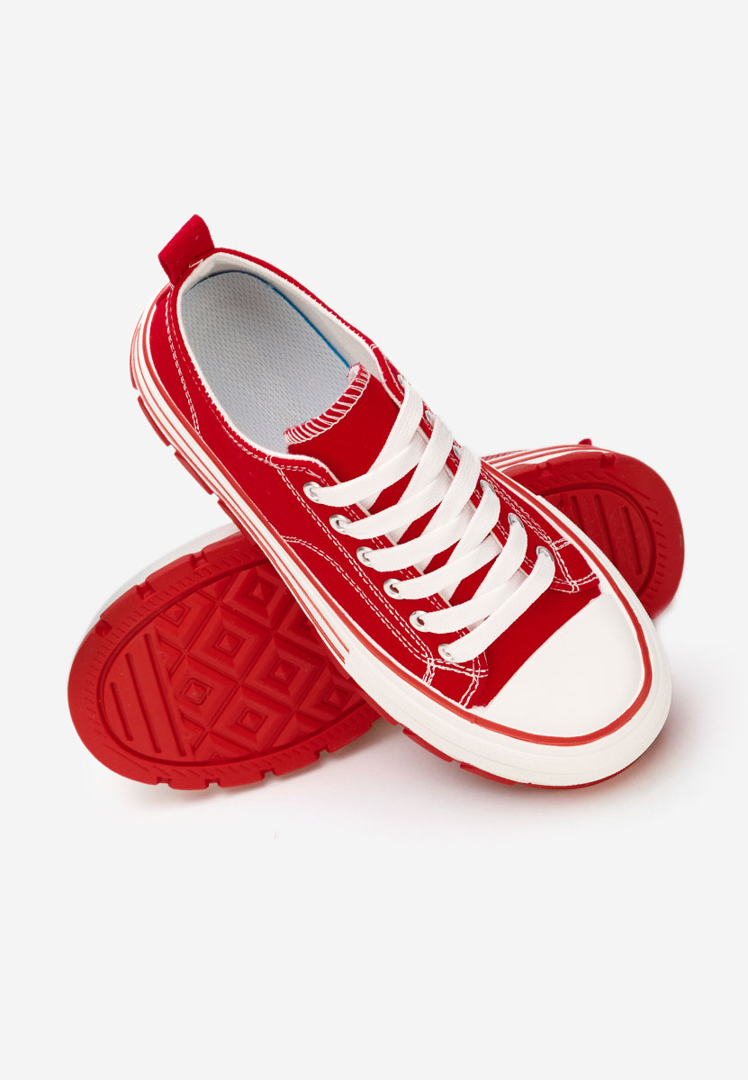 Tenisi cu platformă Zenoria rosii