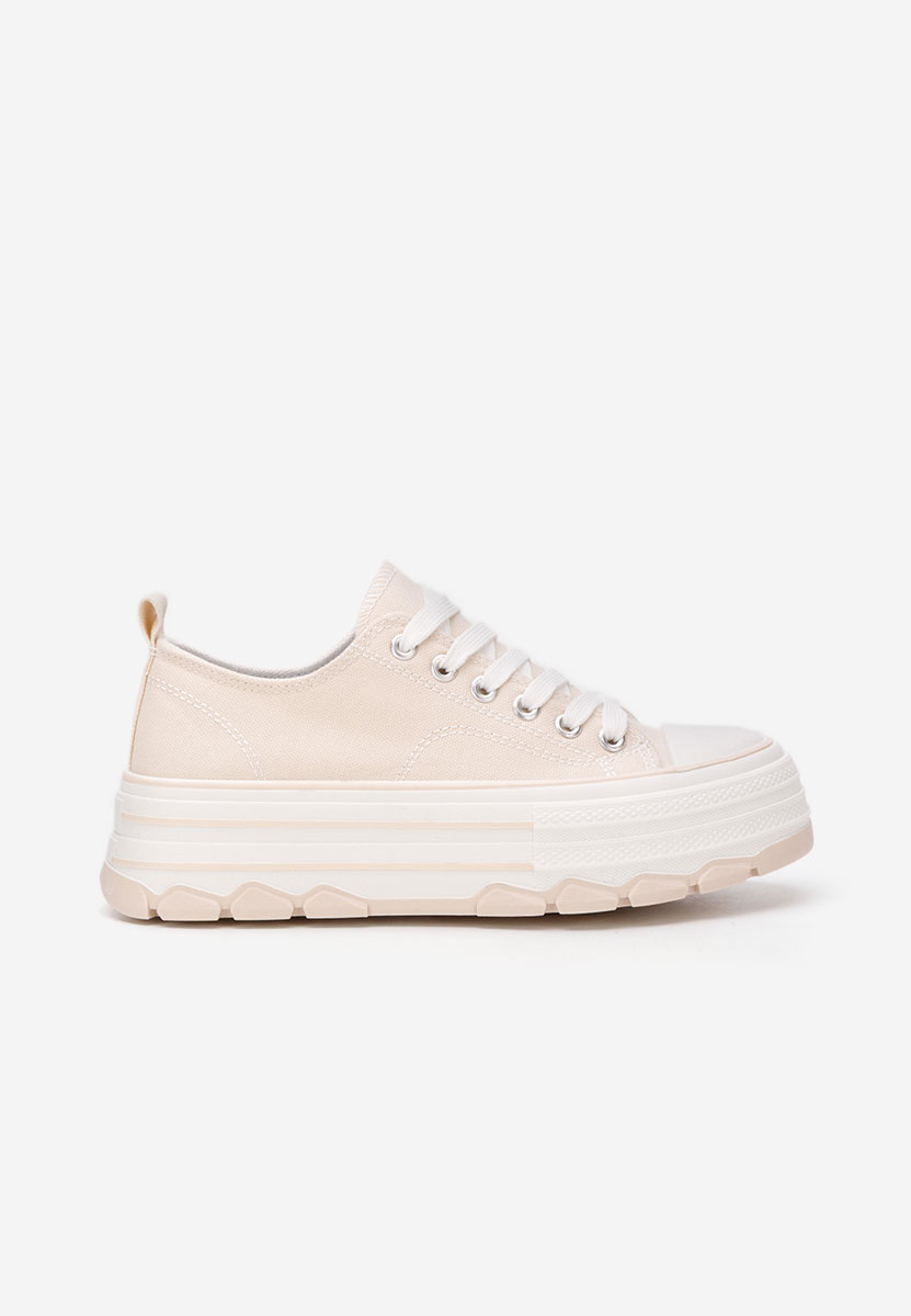 Tenisi cu platformă Zenoria bej