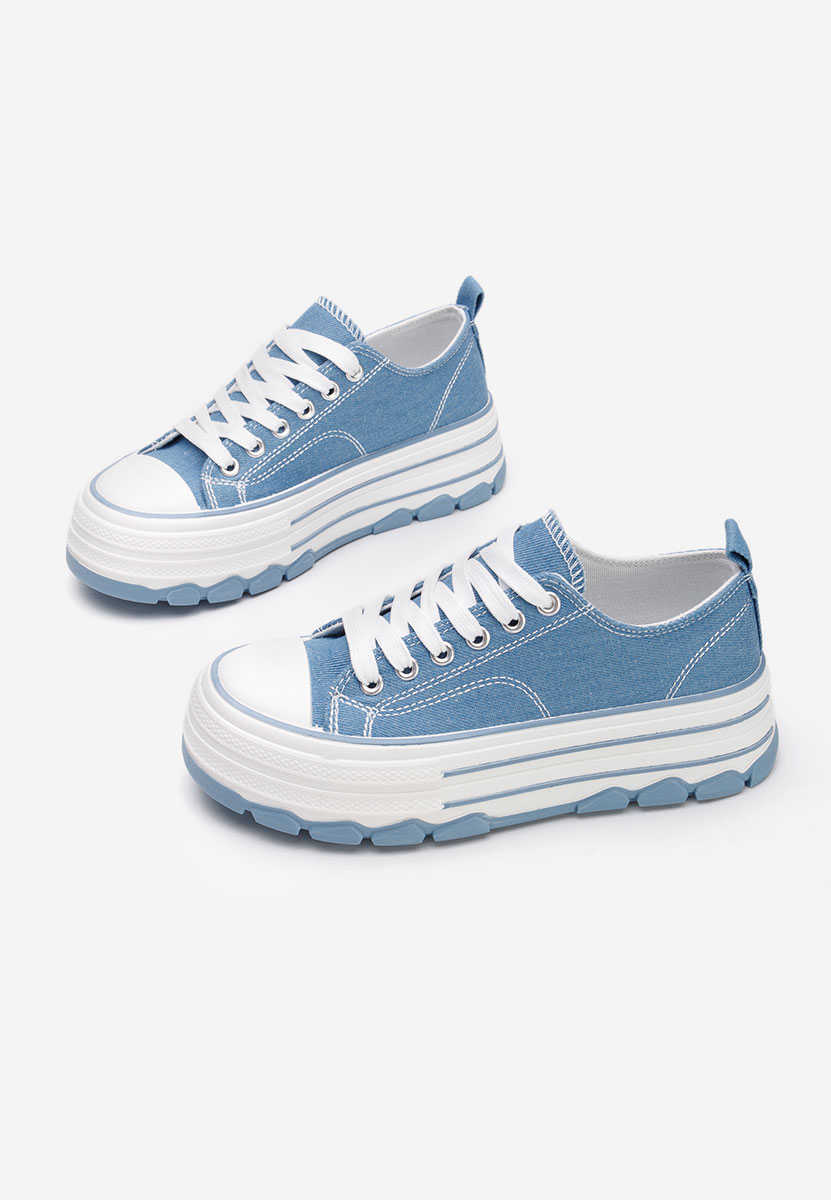Tenisi cu platformă Zenoria denim