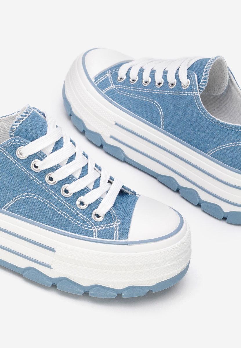 Tenisi cu platformă Zenoria denim