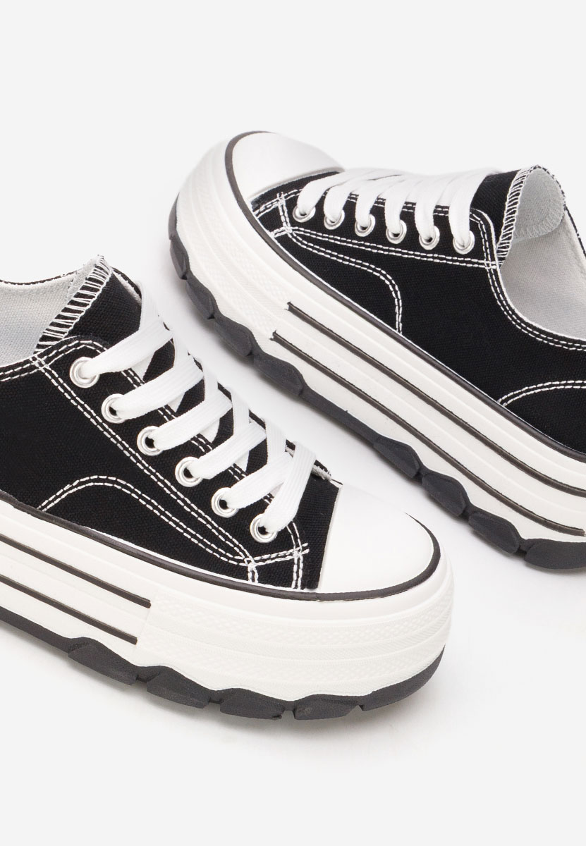 Tenisi cu platformă Zenoria negri