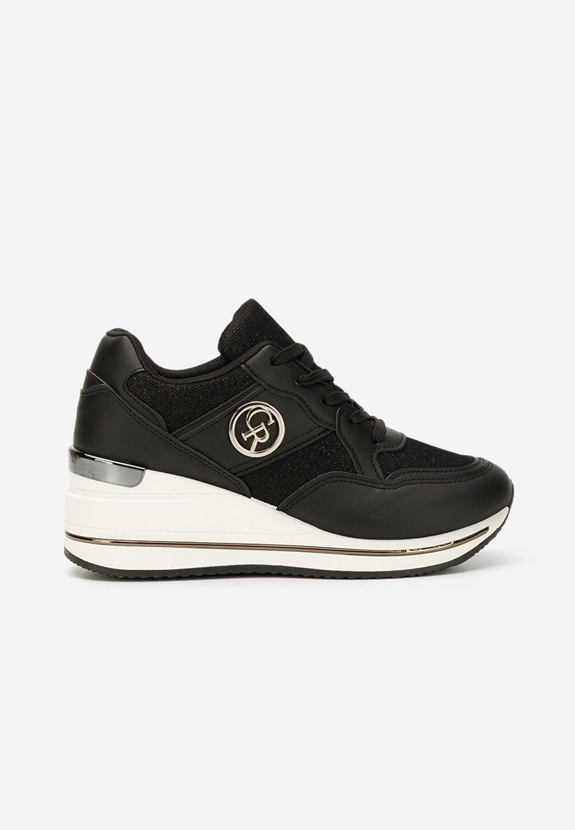 Sneakers cu platforma Paulette negri