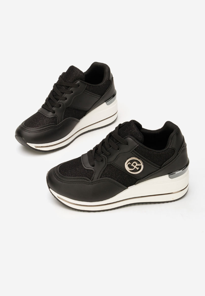 Sneakers cu platforma Paulette negri