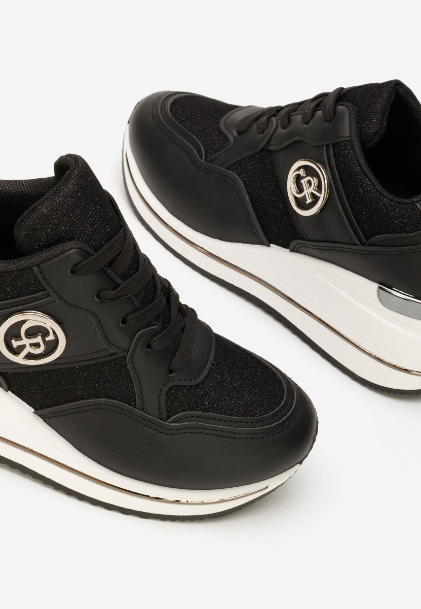 Sneakers cu platforma Paulette negri