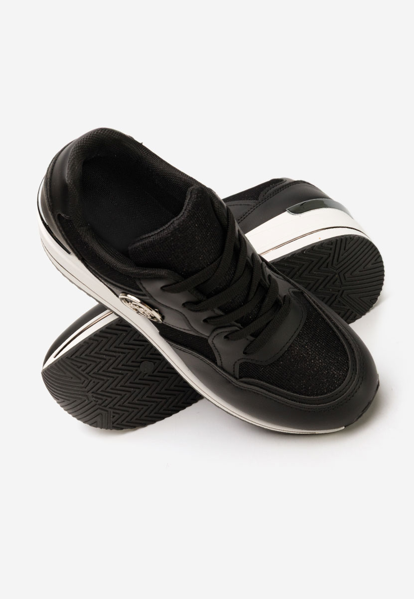 Sneakers cu platforma Paulette negri