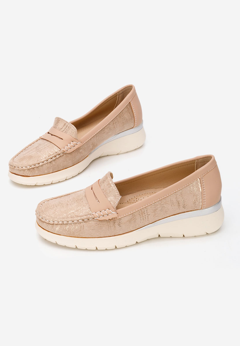 Mocasini dama Martinea aurii