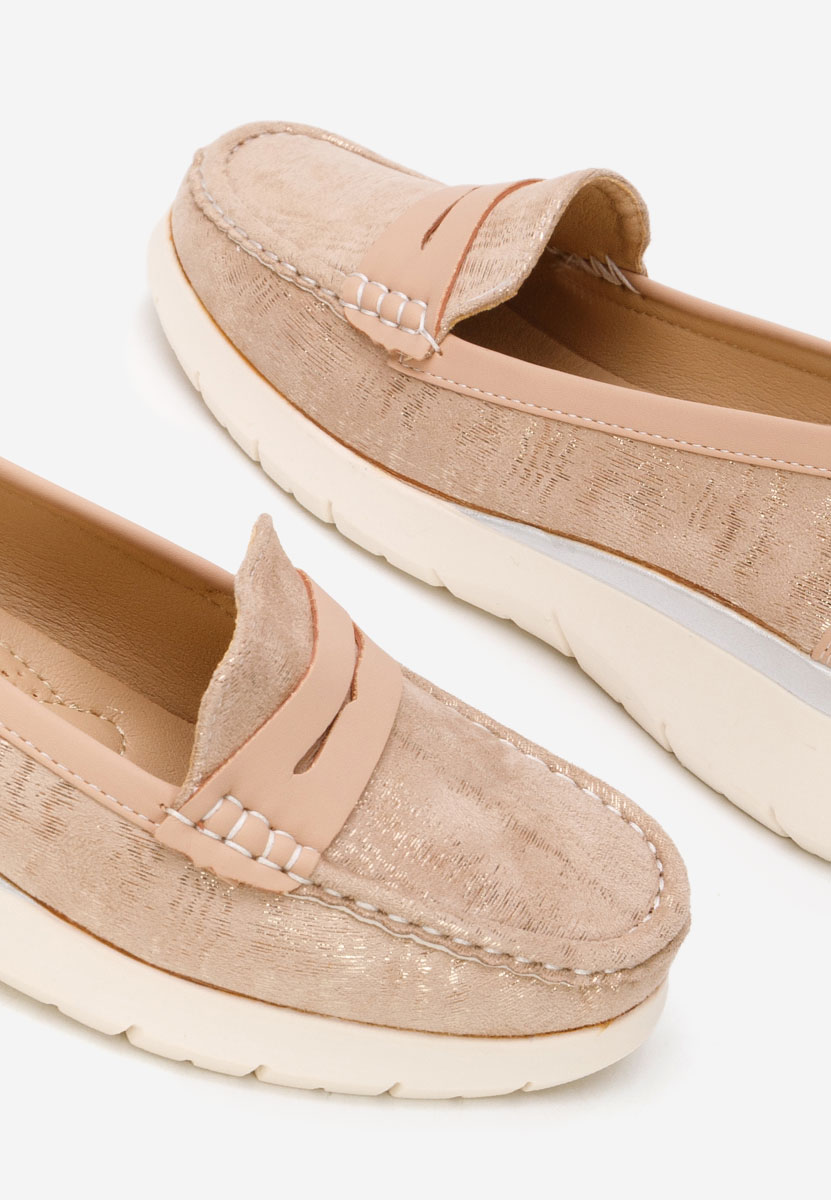 Mocasini dama Martinea aurii