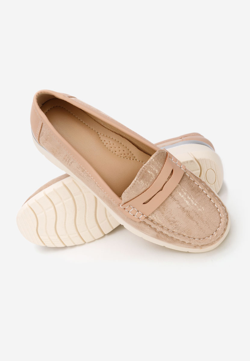 Mocasini dama Martinea aurii