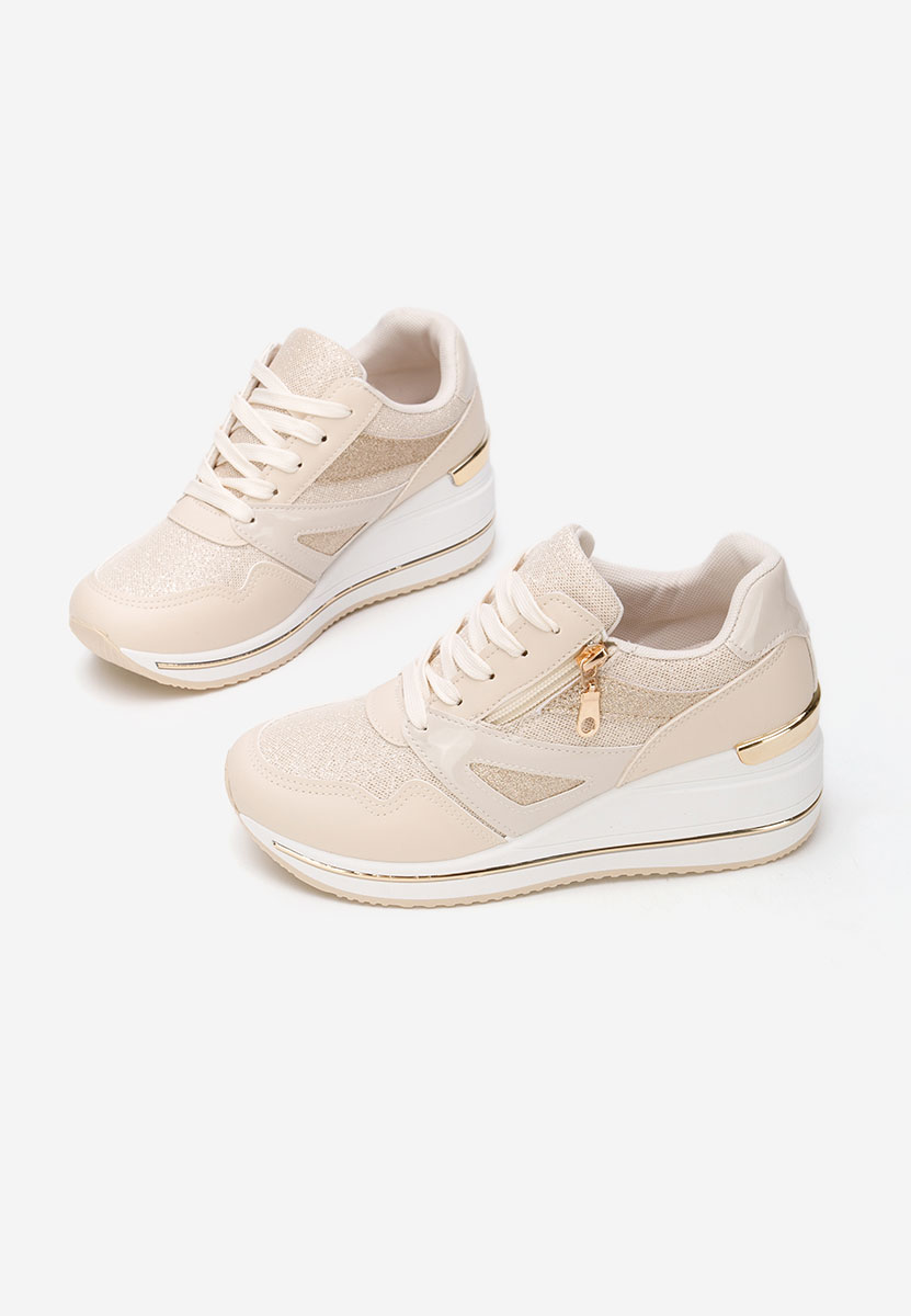 Sneakers cu platformă Reinia bej