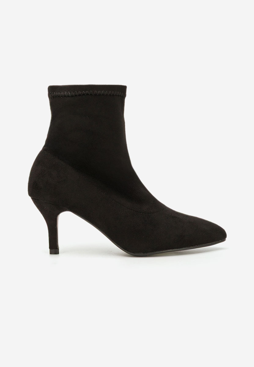 Botine cu toc subtire Antiana negre