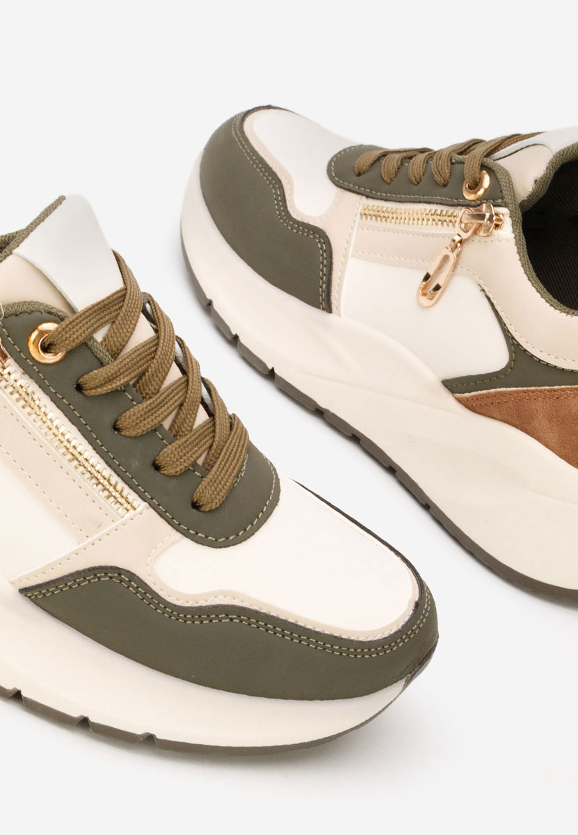 Sneakers cu platformă Ziania verzi