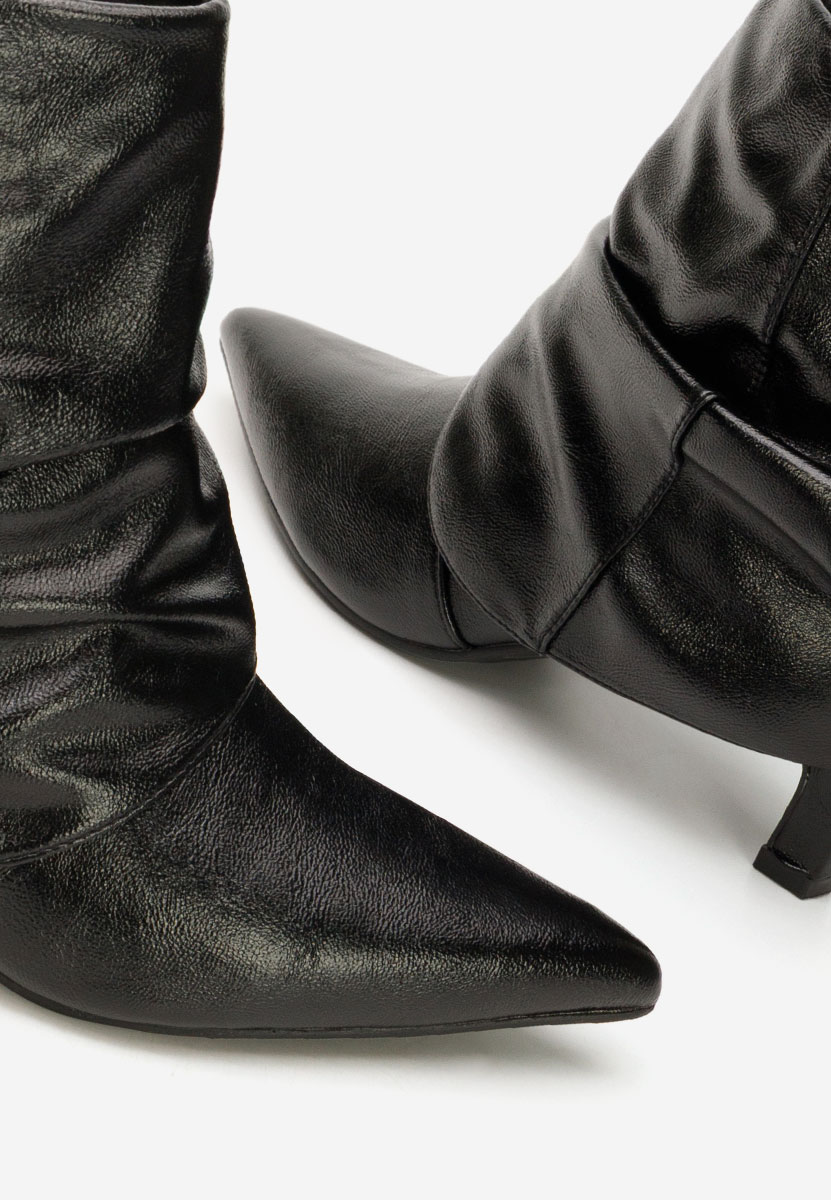 Botine dama cu toc Carivana negre