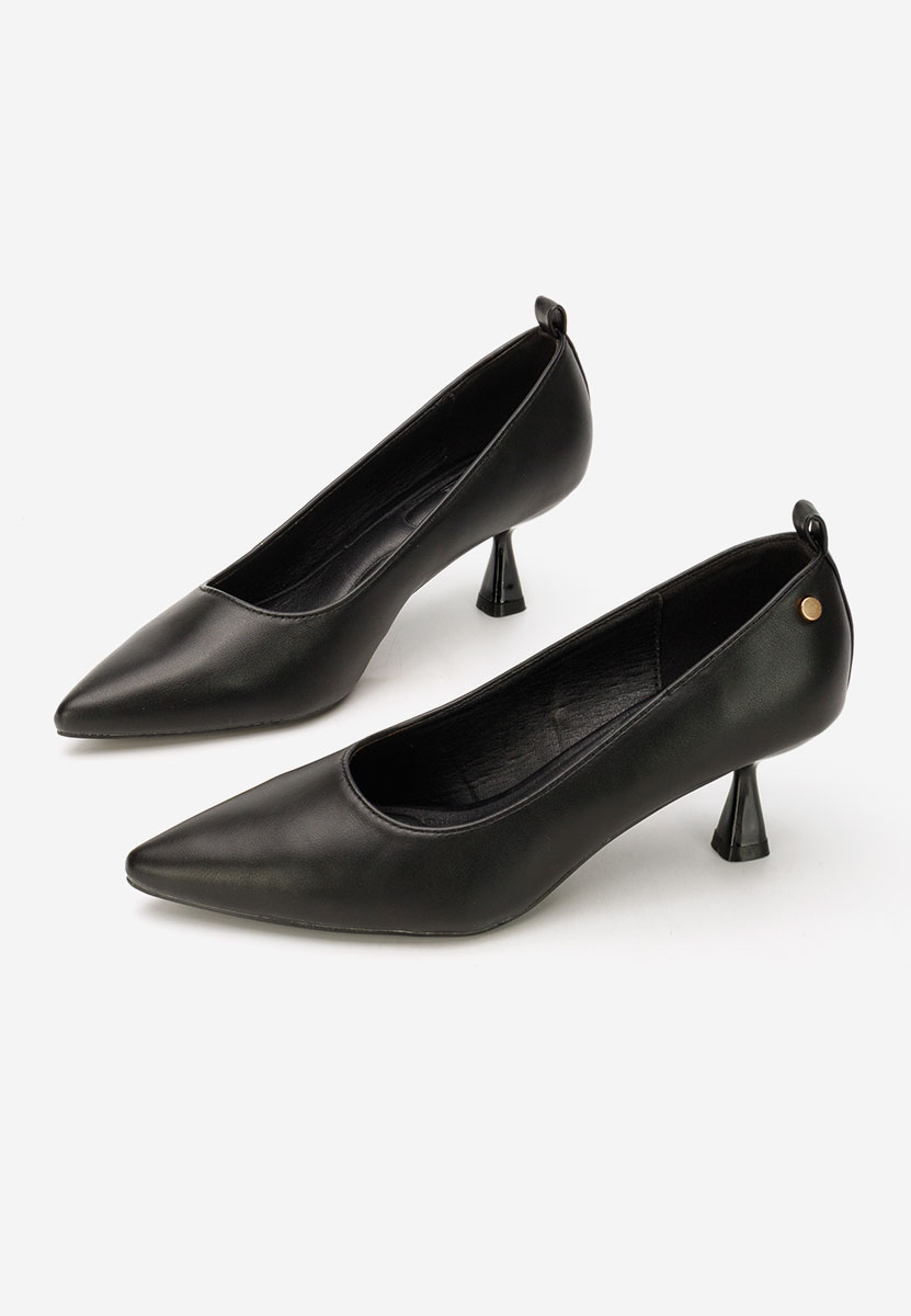 Pantofi cu toc subtire Ovelira negri