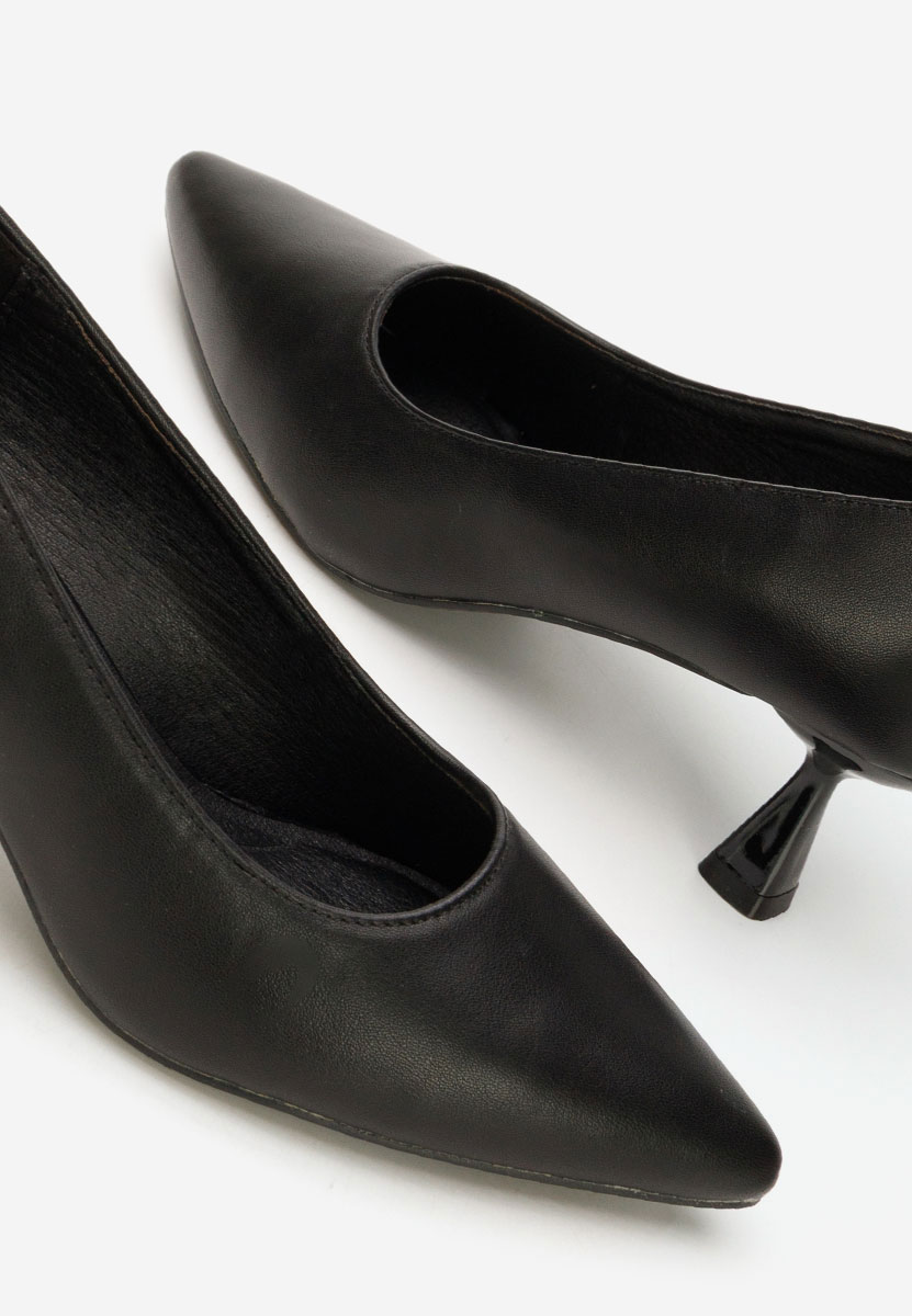 Pantofi cu toc subtire Ovelira negri